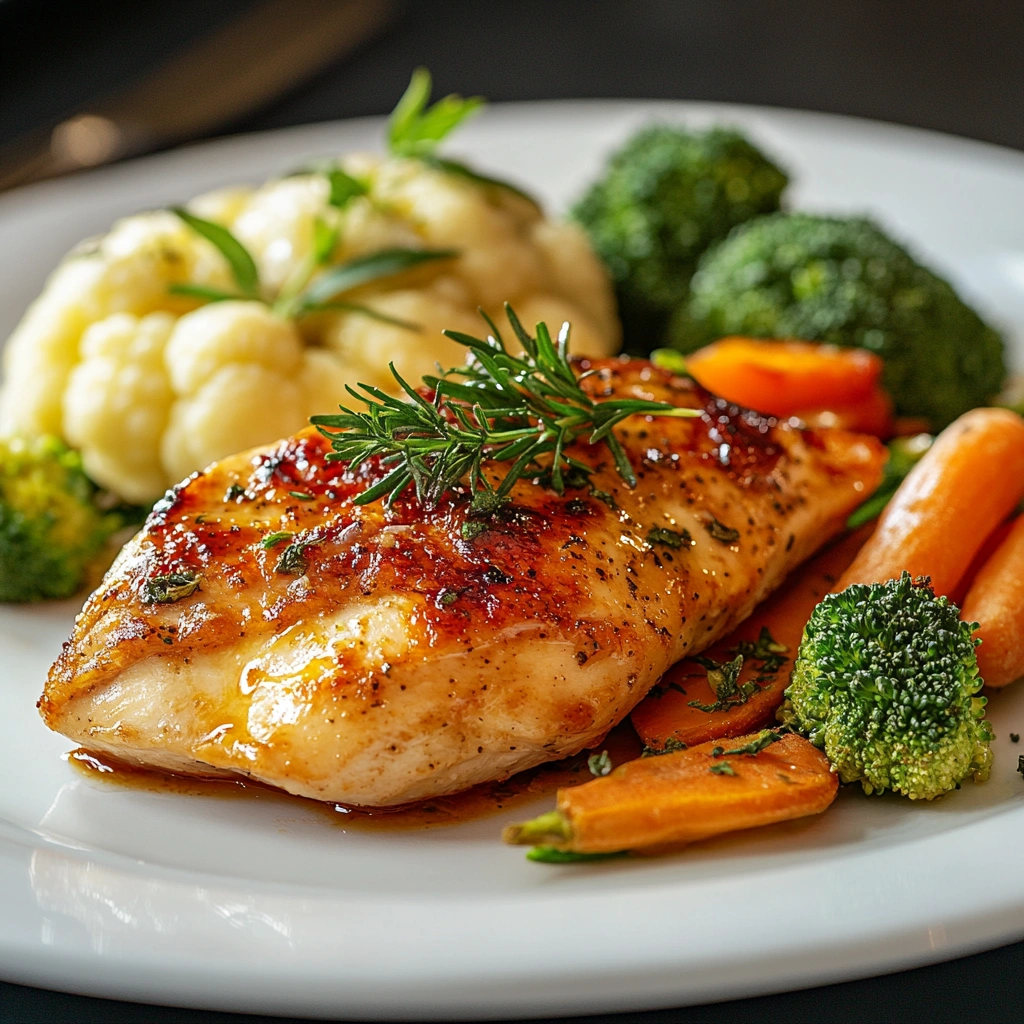 Куряче філе з овочами