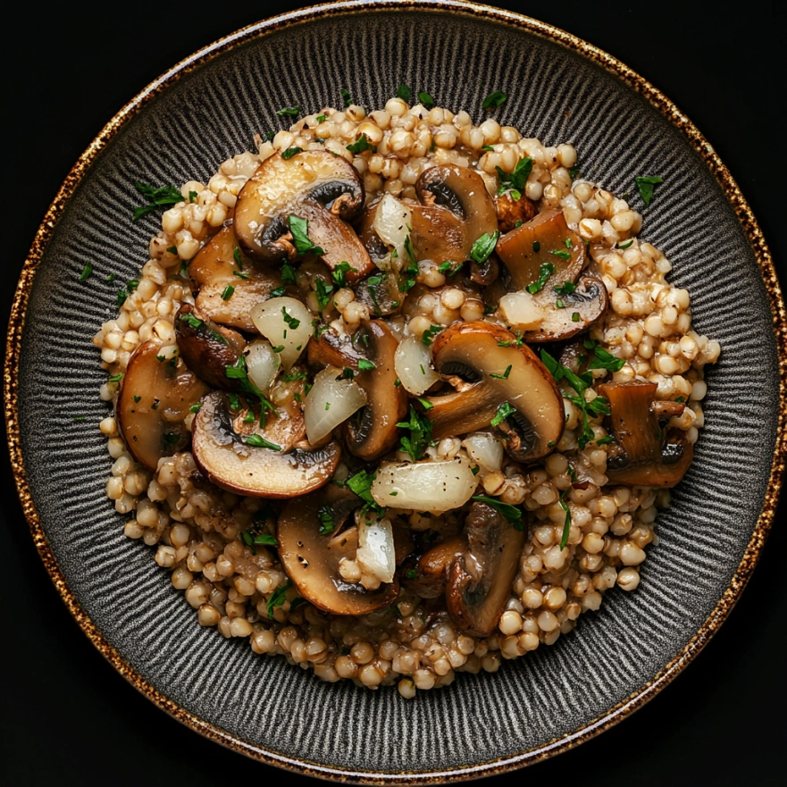 Гречка з грибами