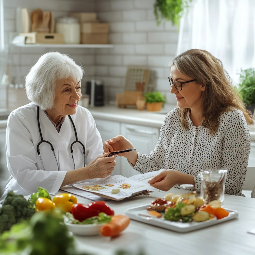 Професійна консультація дієтолога з пенсіонеркою